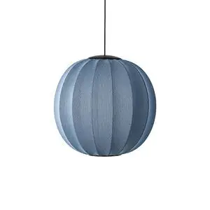 Made By Hand  - Knit-Wit 60 Round Pendant LED - Blue Stone